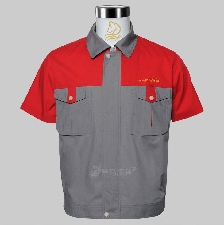 長(zhǎng)城汽車(chē)短袖工作服圖片